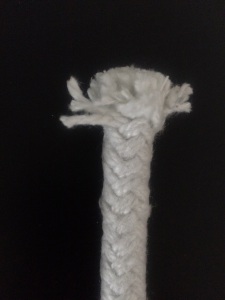 Heat Insulation Ceramic Fiber Rope with Fiberglass Reinforced