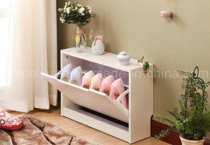 Solid Wooden Footstool Shoe Rack (M-X2566)